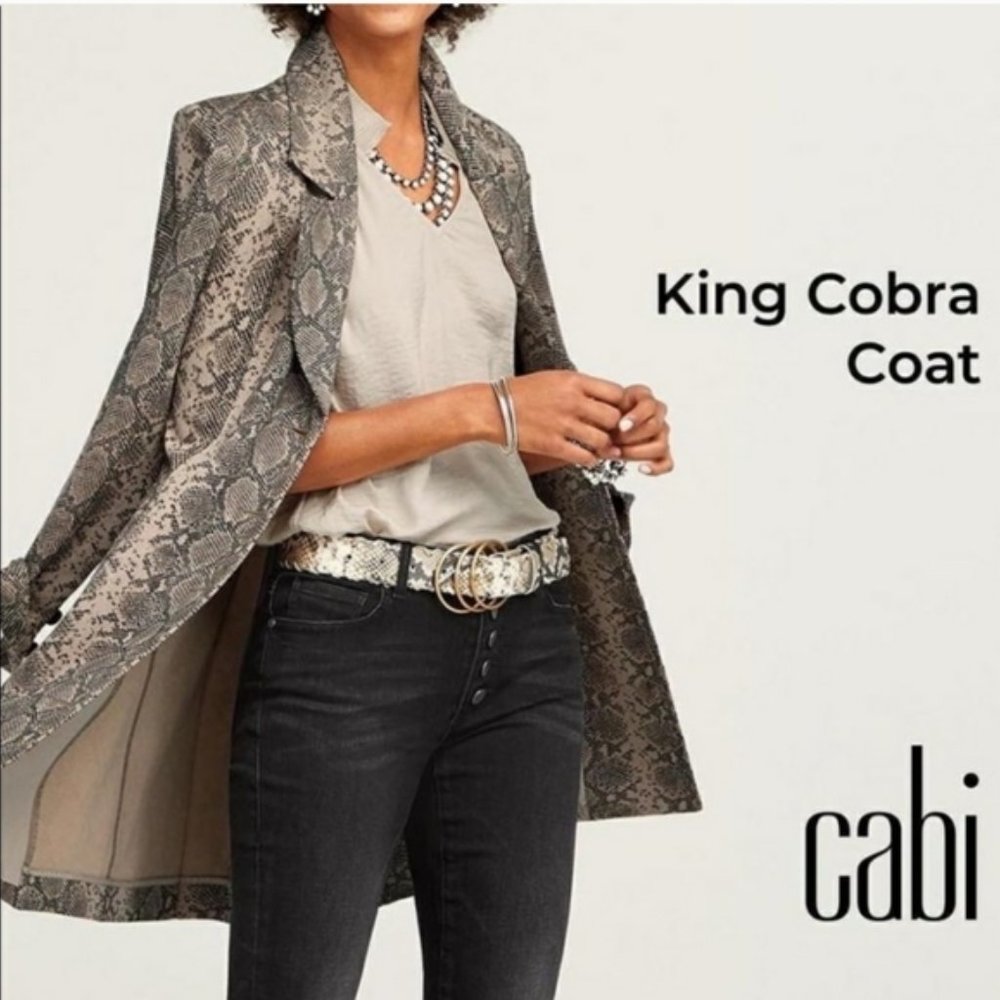 Cabi King Cobra Coat - Unworn Chic Statement Piece (Size Small)